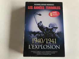 Seconde Guerre Mondiale - LES ANNÉES TERRIBLES 1940/1941 L’EXPLOSION - 4 DVD - Geschiedenis