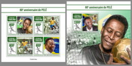 TOGO 2020 MNH Pele Football Fußball M/S+S/S - OFFICIAL ISSUE - DHQ2022 - Club Mitici