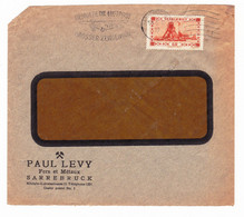 Lettre Sarrebruck Paul Levy Fers Metaux Denain Nord Benutze Die Luftpost Grosser Zeitgewinn - Lettres & Documents