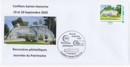 Enveloppe Souvenir 19 Et 20/09/2020 Rencontre Du CIRP à Conflans Sainte Honorine, La Serre Du Château - 2010-2019