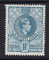 Swaziland: 1938/54   KGVI     SG30b   1½d   [Perf: 13½ X 14]     MH - Swaziland (...-1967)