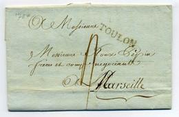 TOULON   Lenain N°11  29x4.5  / Dept 78 VAR / 14 Décembre 1884 - 1701-1800: Vorläufer XVIII