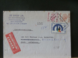 B5569   LETTRE  EXPRES OBL. LIER   1979 - Covers & Documents