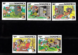 DOMINICA  SCOTT NO 925-29    MNH   YEAR  1985 - Dominica (1978-...)