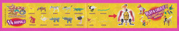 264647 / Instruction Kinder Surprise - EBF,SA XCVIII , Crazy Zoo Safari Collection 14 Animals 24.0 X 3.5 Cm. - Notices