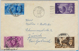 45695 - GB -  POSTAL HISTORY  -  1948 OLYMPIC GAMES  4 Values On COVER  - Nice! - Zomer 1948: Londen