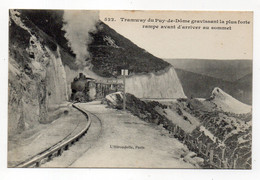 Le Tramway Du Puy De Dôme Gravissant La Plus Forte Rampe Avant D'arriver Au Sommet - Sin Clasificación