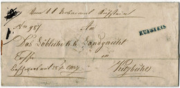 1847, " KUFSTEIN " Blauer  L1, Wert-Brief!, A 5132 - ...-1850 Préphilatélie