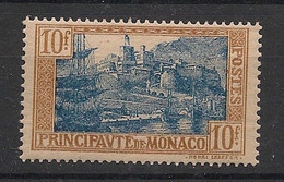 Monaco - 1924 - N°Yv. 103 - 10f Bistre Et Bleu - Neuf Luxe ** / MNH / Postfrisch - Autres & Non Classés