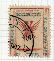 12CRT204 - ALBANIA 1917 Koritza , Yvert N. 45 Usato Colori Tenui : VETQEVERITARE - Albania