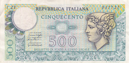 Lot De Deux Billet. Republica D'Italiana . Cinquecento - Autres & Non Classés