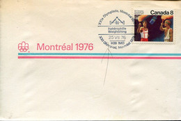 65391 Canada, Special Postmark Montreal, Olympiade Montreal 1976 Weightlifting,halterophilie,gewichtheben, - Gewichtheben