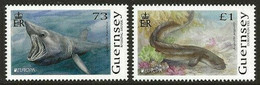 Guernesey 2021 -  Europa 2021, Requins - 2 Val Neuf // Mnh - 2021