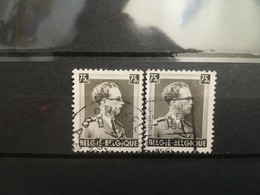 FRANCOBOLLI STAMPS BELGIO BELGIQUE 1938 USED SERIE RE LEOPOLDO III KING LEOPOLD  BELGIE OBLITERE' - 1929-1941 Groot Montenez