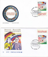 Joint Issue 2004 Germany With Russia Youth Meeting FDC X 2 #29962 - Gemeinschaftsausgaben
