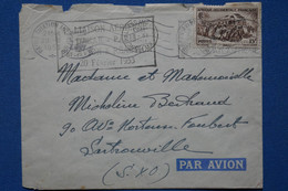 W11 AOF SENEGAL LETTRE INTERESSANTE 1953    PREMIER VOL  DAKAR POUR   PARIS    + AFFRANCH. PLAISANT - Covers & Documents