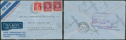 Képi - N°324 X2 + N°339 Sur Lettre Par Avion De Ixelles-Elsene (Société Luxembourgeoise) > Buenos Aires - 1931-1934 Quepis