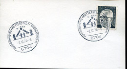 65402 Germany Special Postmark 1974 Mutterstadt   Weightlifting,halterophilie,gewichtheben, - Gewichtheben