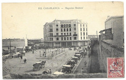Casablanca Maroc 7.11.1916 Circulated Card To Paris (cancel On Backside) - Lettres & Documents