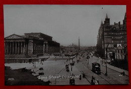 Real Photo Card - Valentine's Serie / Liverpool, Lime Street - St George's Hall - Liverpool