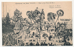 CPA - NICE (Alpes Maritimes) - Carnaval XXXXI - Char "La Prise De Fez" - Publicité Verso Huile D'Olive Supérieure Union - Carnevale