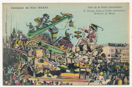 CPA - NICE (Alpes Maritimes) - Carnaval XXXXI - Char De La Petite Chocolatière - Publicité Verso Huile D'Olive - Carnival