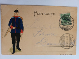 CPA NORDKASERNE, FREIBURG, AU DOS SOLDAT CASQUE A POINTE EN RELIEF, GAUFFREE, 1900, ILLUSTREE, WIOLAND - Freiburg I. Br.