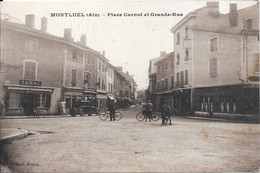 1933 - MONTLUEL - Place Carnot Et Grande-Rue - Montluel