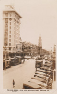 Australia - Adelaide - King William Street - Old Time Car - Tram - Adelaide