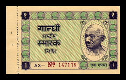 India Ghandi Smarak Nidhi 1 Rupee Khadi Village Currency SC UNC - India