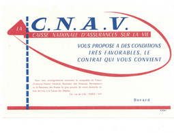 BUVARD C.N.A.V. Caisse Nationale D'Assurances Sur La Vie TB  Voir Les 2 Scans - Bank & Versicherung