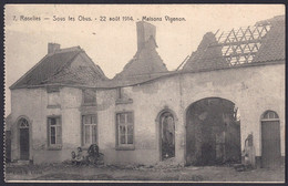 +++ CPA - ROSELIES - Guerre 1914 - Sous Les Obus - Maisons Vigneron - Nels   // - Aiseau-Presles