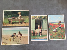 LOT DE 4 CPA ILLUSTRATEUR GEORGES REDON SUPERBES - Redon