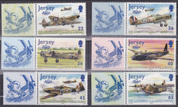 Jersey, 2000, 951/56,  MNH **,  History Of Aviation: 60th Anniversary Of The Battle Of Britain. - Jersey