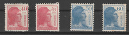 1938 Alegoria De La Republica.  Edifil 751 A 754. Serie Completa - 1931-50 Unused Stamps