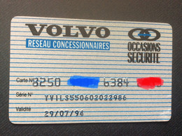 CARTE D’ENTREPRISE  VOLVO  Reseau Concessionnaires - Autres & Non Classés