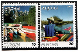 Abkhazia . EUROPA Cept 2004. Holliday (Boats Travel River). 2v:10,20 - 2004