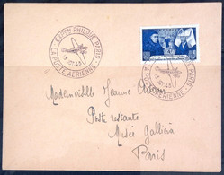 FRANCE        EXPOSITION PHILATELIQUE " LA POSTE AERIENNE "            PARIS        1943 - Esposizioni Filateliche