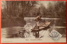 CPA Abîmée    - Roye -  Vue Prise Du Marais - Roye