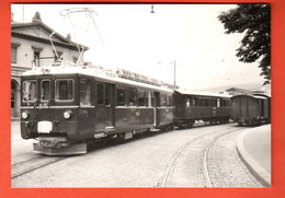 CAG-04 RHB Rhätische Bahn Automotrice ABFe 4/4 485 Bahnhof Chur Photo Sutter 1961 Repro BVR Gross Format Nicht Gelaufen - Coire