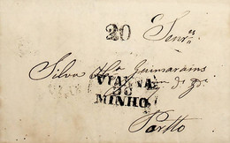 1838 Portugal Pré-Filatelia Viana Do Castelo VCT 6 «VIANNA DO MINHO» Preto - ...-1853 Prefilatelia
