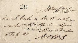 185? Portugal Pré-Filatelia Viana Do Castelo VCT 10 «VIANNA DO MINHO» Azul - ...-1853 Prefilatelia