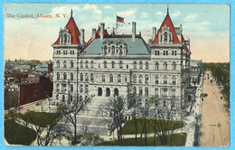 Albany,The Capitol,1915,sent To Oettingen,Germany - Albany