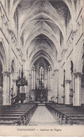 VIGNACOURT  DANS LA SOMME INTERIEUR DE L'EGLISE   CPA  CIRCULEE - Vignacourt