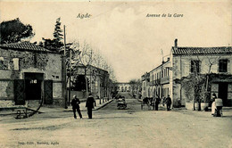 Agde * Avenue De La Gare * Villageois - Agde