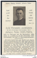 PETANGE ..-- Mr Johann Peter HOELTGEN , Né En 1899 , Décédé à LUXEMBOURG En 1925 . - Petingen
