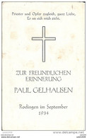 RODANGE ..-- Zur Freundlichen Erinnerung  PAUL GELHAUSEN  1934 . - Rodingen