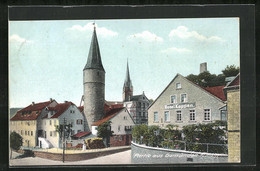 AK Gemünden A. Main, Hotel Koppen Mit Kirche - Gemuenden