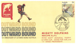 (UU 11)  Australia FDC - Australia - Outward Bound  1981 - Mighty Dolphins Redcliffe R.L.F.C - Autres & Non Classés