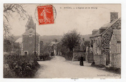 CPA Athis Val De Rouvre 61 Orne Bréel Eglise Et Le Bourg Petite Animation éditeur Levasseur à Flers - Athis De L'Orne